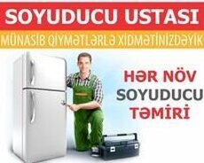 Soyuducu ustasi zəmanətli 7/24 təmiri