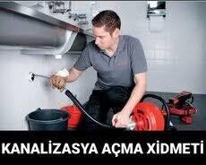 Kanalizasiya acma xidməti 7/24 saat