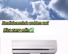 Hər növ Kondisionerlərin xidməti