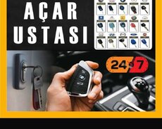 Açar ustası Avtomobil qapıların açılması