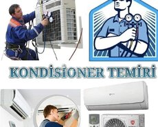 kondisionerlərin təmiri zəmanətlə 7/24