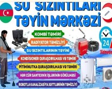 su sızintisi təyini və təmiri