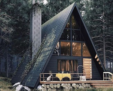 A-frame ev tikintisi