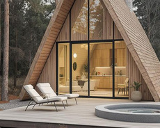 A-frame ev tikintisi