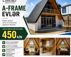 A-frame evlərin tikintisi