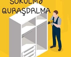 Mebel ustasi, mebel qurulmasi mebel sokul