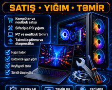 Kompüterlərin - Noutbukların satışı və təmiri
