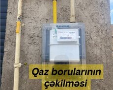 Qaz və Dəmir Boru Xətlərinin Çəkilişi