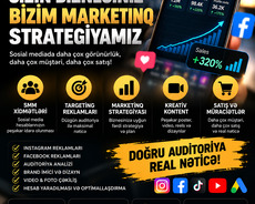 smm xidməti, reklam , marketolog, target