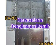 Dəmir qapıların rənglənməsi xidməti