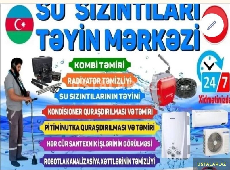 su sızintisi təyini və təmiri su sızintisi təyini və təmiri