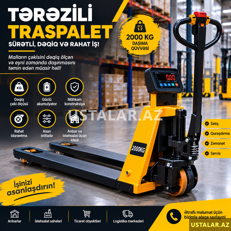 Terezili transpalet 3000 kq Terezili transpalet 3000 kq